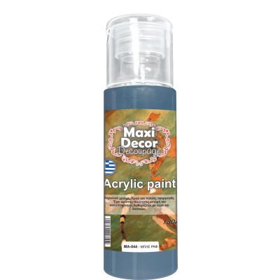 Ακρυλικό Χρώμα 130ml Maxi Decor Μπλε Ραφ MA044_MA044130